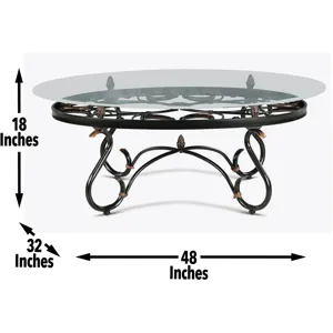 Lola 3 Pack Glass Top Occasional Table Set