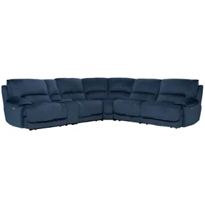 Olsen Indigo 6-Piece Power Reclining Sectional