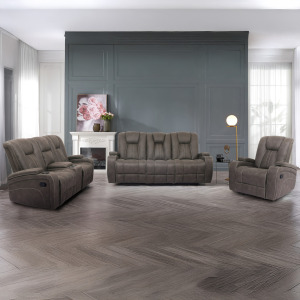 Marlow Sand 3pc Manual Reclining Living Room Set