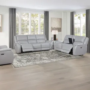 Alexandria Power Leather Reclining Set