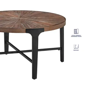 Chevron Round Cocktail Table