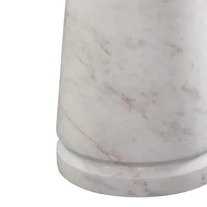 Joni Talita White Marble End Table