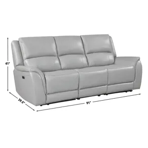 Alexandria Leather Power Reclining Sofa, Living Room Set