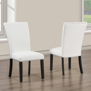 Artemis White Pu Dining Chair