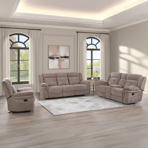 Mallory Sydney Brown 3-Piece Reclining Living Room Set
