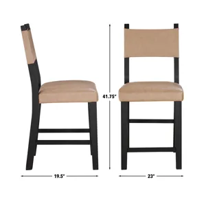 Aubrey Black Counter Chair