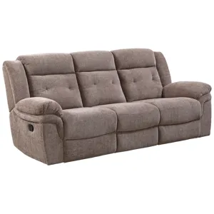 Sydney Brown Manual Recliner Sofa