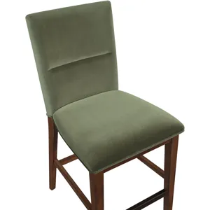 Zen Green Velvet Counter Chair