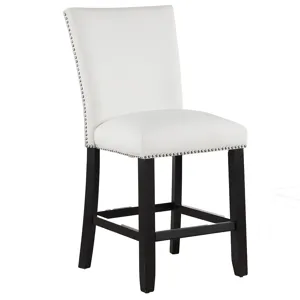 Artemis White Pu Counter Chair
