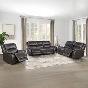 Alexandria Power Leather Reclining Set