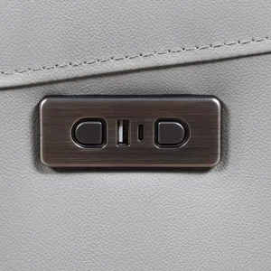 Alexandria Leather Power Reclining Conso Living Room Set