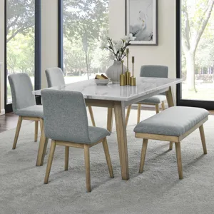 Vida Marble Top 72\" Dining Table