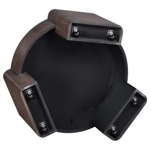 Salina Round Castered 3-Piece Table Set