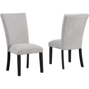 Artemis Gray Chenille Side Chair