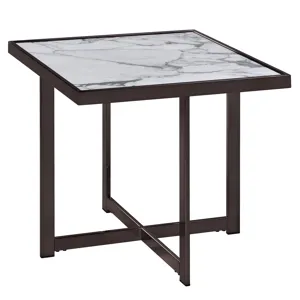 Kayley Sintered Stone Square End Table