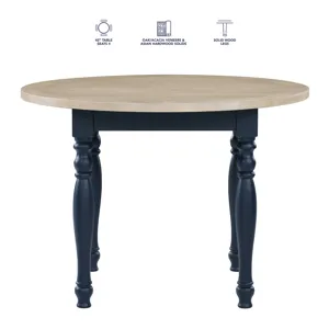 Darcy 5-Piece Dining Set, Blue Finish