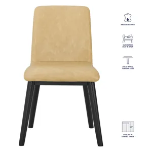Vida-Black Sand Pu Side Chair
