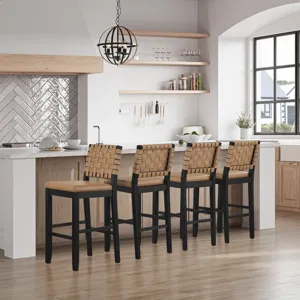 Reid Black Bar Chair