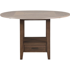 Java Brown Round Counter Table Base