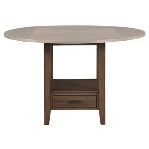 Java Brown Round Counter Table Base