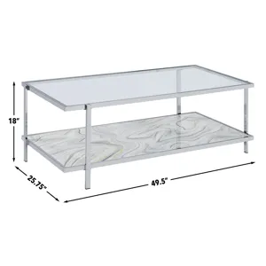 Mika Faux-Stone Coffee Table