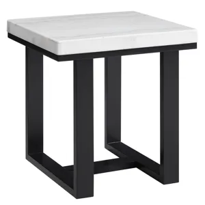 Lucca(Artemis White Marble Top Occasio Occasional Table Set