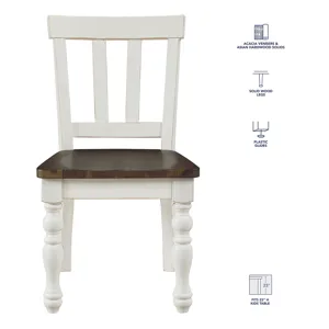 Joanna Kids 3pc Dining Set, Ivory And Mo
