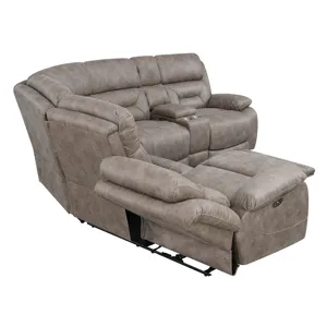 Aria 3-Piece Dual-Power Reclining Sectional, Desert Sand