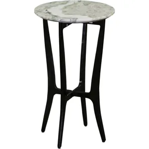 Hoxley Green Onyx Top Round End Table