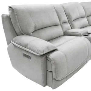 Olson Olsen Silver 6-Piece Power Reclining Sectional