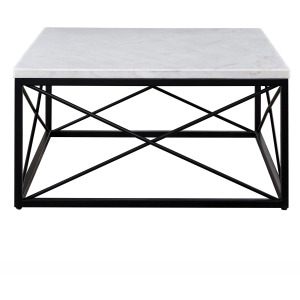 Skyler White Marble Top Coffee Table