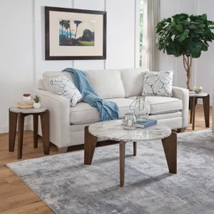 Shavon Brown Marble Top Cocktail Table