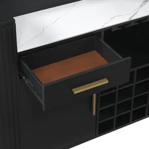 Colvin Black Bar, 68\" X 26\" X 42\"