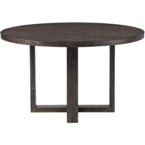 Evan Brown Round Dining Table