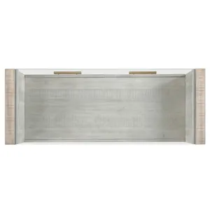 Garland Glass Top Sofa Table, Blonde Finish