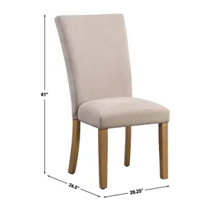 Artemis Beige Chenille Side Chair