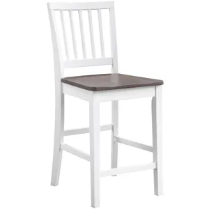 Joplin White Counter Chair