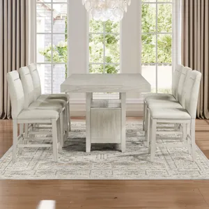 Garland 7pc Counter Dining Set, Greige Finish