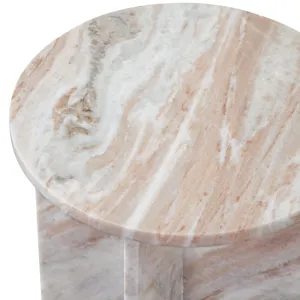 Niki Toronto Brown Marble End Table