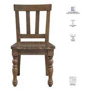 Joanna Kids 5pc Dining Set, Mocha Finish