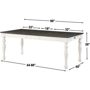 Joanna Two Tone 6-Piece Dining Set