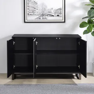Mazie 3-Door Sideboard W/Pattern Mirror