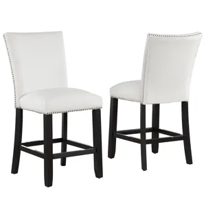 Artemis White Pu Counter Chair