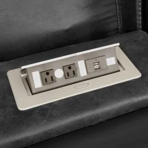 Marlow Charcoal 2pc Manual Reclining Living Room Set