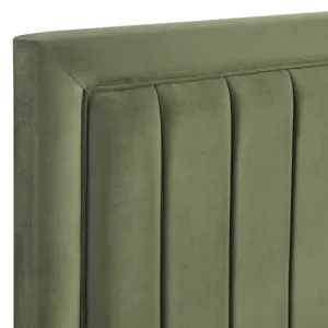 Jade Green Channel Back Queen/Full Headb