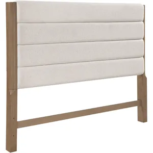 Theo Brown Upholstered King Headboard