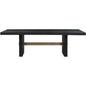 Aubrey 78-96" Dining Table W/18" Leaf, Black