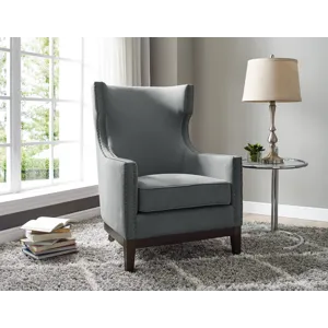 Roswell Linen Accent Chair W/