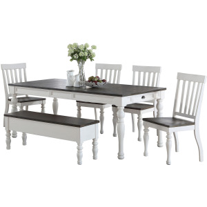 Joanna Two Tone 6-Piece Dining Set