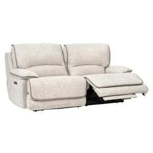 Olsen Dove Power Reclining Loveseat Sectional